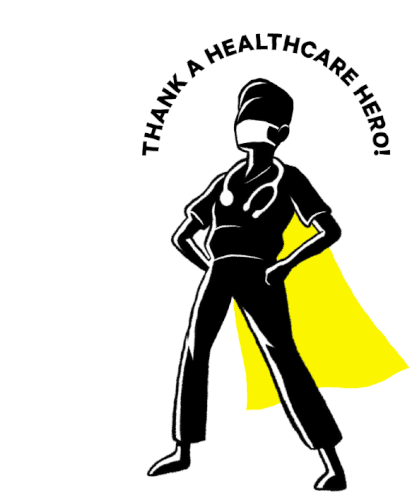 Thank A Healthcare Hero Appreciate Health Workers Sticker - Thank A Healthcare Hero Appreciate Health Workers Health Heroes Stickers