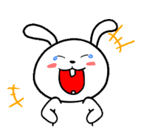 Laughing Rabbit Laugh Sticker