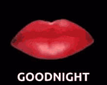 kiss lips good night