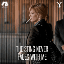 the sting never fades with me kelly reilly beth dutton yellowstone the pain is always there