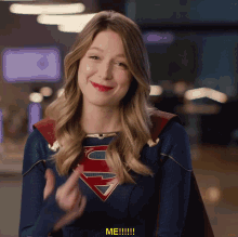 supergirl melissa benoist me smiling