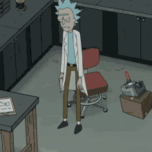 rick and morty rick sad sitting lonely