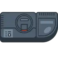a drawing of a device with a red circle with the number 10 on it