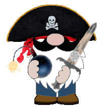 Pirate Gnome Sticker - Pirate Gnome Stickers