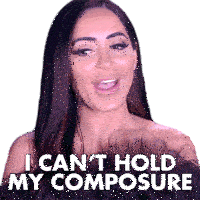 I Cant Hold My Composure Angelina Pivarnick Sticker - I Cant Hold My Composure Angelina Pivarnick Jersey Shore Family Vacation Stickers
