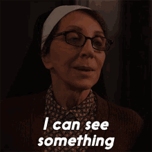 I Can See Something You Cannot Sister Andrea GIF - I Can See Something You Cannot Sister Andrea Evil GIFs