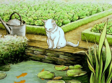 Beatrix Potter Cat GIF - Beatrix Potter Cat Pond GIFs
