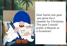 Gnome Dear Santa GIF - Gnome Dear Santa Jokes GIFs