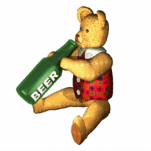 teddy beer teddy bear teddy drinking beer boozer drink beer