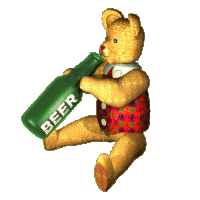 Teddy Beer Teddy Bear Sticker - Teddy Beer Teddy Bear Teddy Drinking Beer Stickers