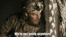 We'Re Not Going Anywhere Seal Team GIF - We'Re Not Going Anywhere Seal Team Jason Hayes GIFs