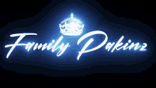 a logo for family dakinz with a crown on it