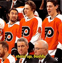 Philadelphia Flyers Stand Up Buddy GIF