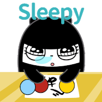 Ninja Bear Sleepy Sticker