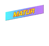 a colorful sign that says matur nuwun sanget on it