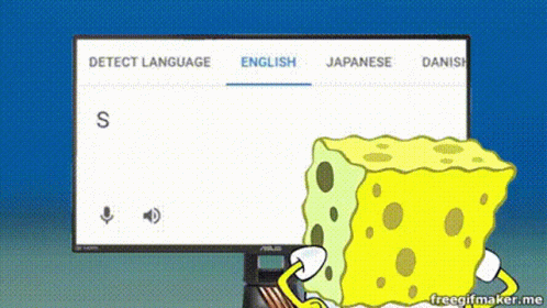 spongebob typing