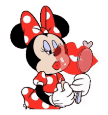 Minmie Mouse Lipstick GIF - Minmie Mouse Lipstick Kiss Mark GIFs
