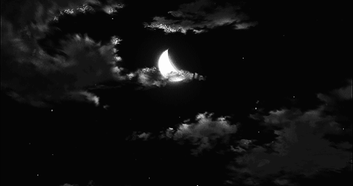 Moon Black GIF - Moon Black Sky - Discover & Share GIFs