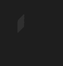 a black and white onclick logo on a black background