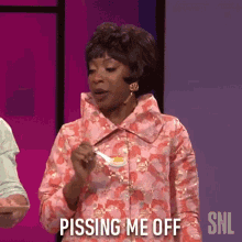 Pissing Me Off Angie Hynes GIF - Pissing Me Off Angie Hynes Saturday Night Live GIFs