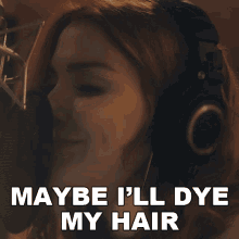 Maybe Ill Dye My Hair Caylee Hammack GIF - Maybe Ill Dye My Hair Caylee Hammack Hard Candy Christmas Song GIFs