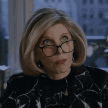 what is this christine baranski the good fight what do you have here whats going on