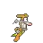 a pixel art illustration of a cartoon character with a toothbrush and a toothbrush .
