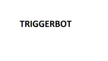 a white background with the word triggerbot in black letters