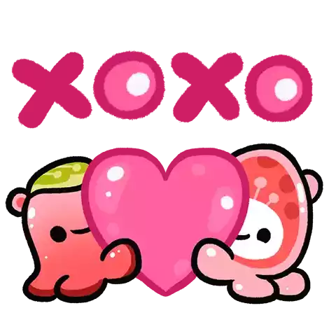 Xoxo Love Sticker - Xoxo Love Heart Stickers