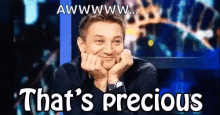 Thats Precious Jeremy Renner GIF - Thats Precious Jeremy Renner Cute GIFs