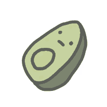 avocado green food breakfast face