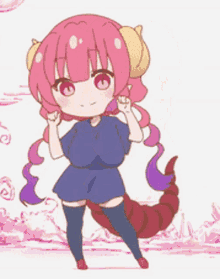 chibi ilulu dragon maid kobayashi anime
