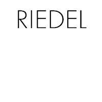 a black and white logo that says ' riedel wine time '