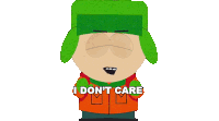 I Dont Care Kyle Broflovski Sticker - I Dont Care Kyle Broflovski South Park World Privacy Tour Stickers