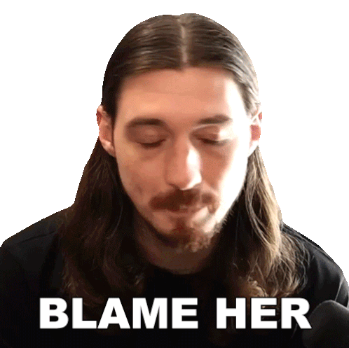 Blame Her Bionicpig Sticker - Blame Her Bionicpig Put The Blame On Her Stickers