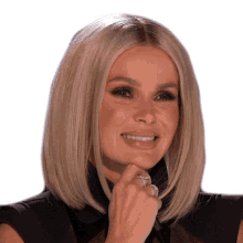 smiling amanda holden britains got talent happy delighted