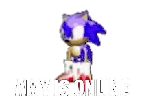 Amy Amy Is Online Sticker - Amy Amy Is Online Sonic Dancing Stickers