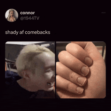 Shady Af Comebacks Connorchella GIF