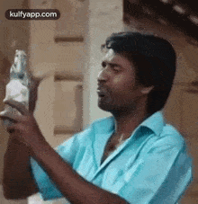 Drinking Soda.Gif GIF - Drinking Soda Soori Varuthapadadha Valibar Sangam Movie GIFs