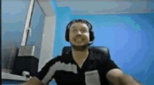 Hands Up Streamer GIF - Hands Up Streamer Laughing GIFs