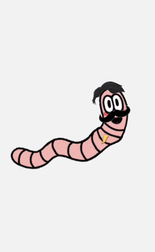 Worm With A Mustache Tom GIF - Worm With A Mustache Worm Tom GIFs