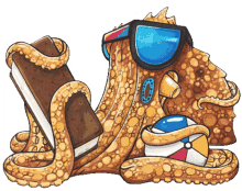 octopus octonation sunglasses shades ice cream sandwich