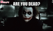 Are You Dead.Gif GIF - Are You Dead Joker Reply GIFs