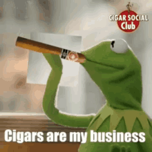 Csc Cigar Social Club GIF - Csc Cigar Social Club Kermit GIFs