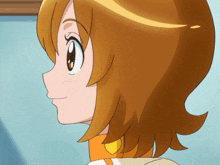 a close up of a cartoon character 's face