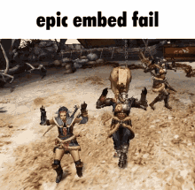Epic Embed Fail Monster Hunter GIF - Epic Embed Fail Monster Hunter Dance GIFs