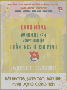 Chao Mung Ky Niem89nam Ngaythanh Lap GIF - Chao Mung Ky Niem89nam Ngaythanh Lap Doan Tncs Ho Chi Minh GIFs