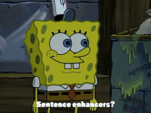 Sentence Enhancer Sponge Bob GIF - Sentence Enhancer Sponge Bob Square Pants GIFs