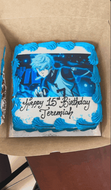 a birthday cake for a 15 year old jeremiah