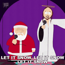 Let It Snow Let It Snow Let It Snow Jesus Christ GIF - Let It Snow Let It Snow Let It Snow Jesus Christ Santa Claus GIFs